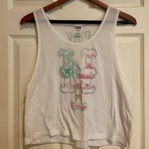 Victoria’s Secret PINK Mets Logo Muscle Tank